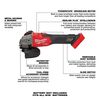 Milwaukee M18 FUEL 4 1/2inch / 5inch Braking Grinder (Bare Tool), small image number 4
