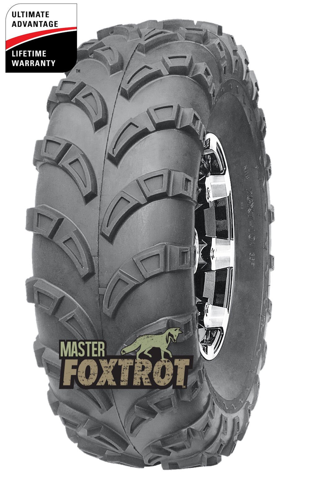 Master ATV 23×7.00-10 4P TL Foxtrot ATV Tire (Tire Only) – 540130