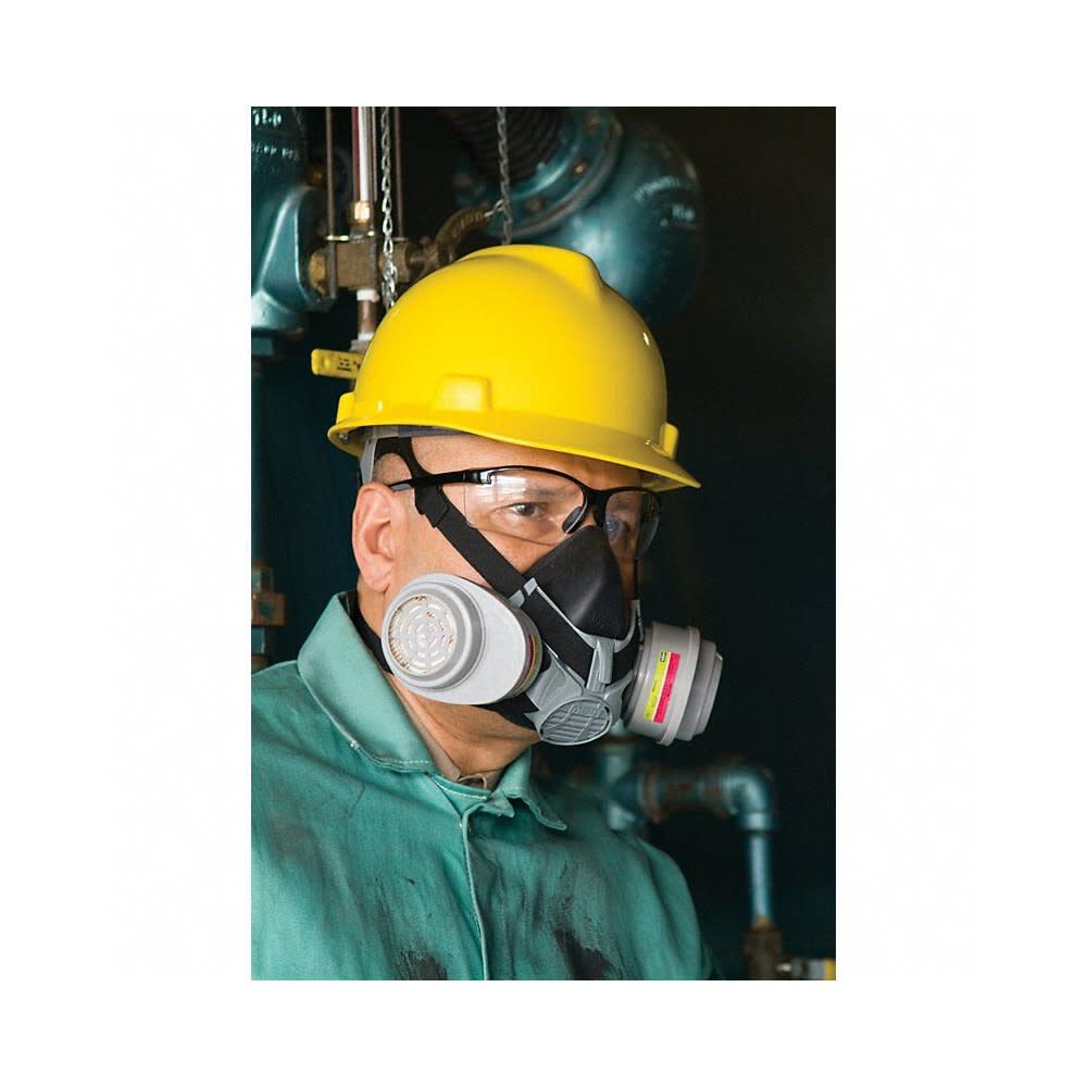 MSA Safety Works Advantage 420 Half-Mask Respirator Assembly, Black, Large, large image number 3