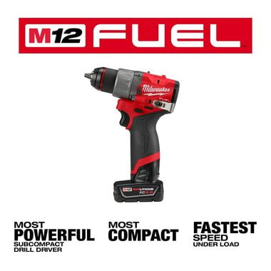 Milwaukee M12 FUEL 1/2inch Drill/Driver Kit, large image number 2