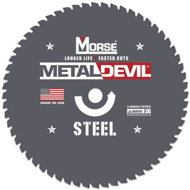 MK Morse 7 1/4in 48 Tooth Metal Devil Circular Saw Blade