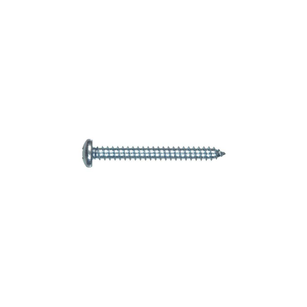 Hillman #14 x 2 1/2in Zinc Pan Head Phillips Sheet Metal Screw 100pk, large image number 2