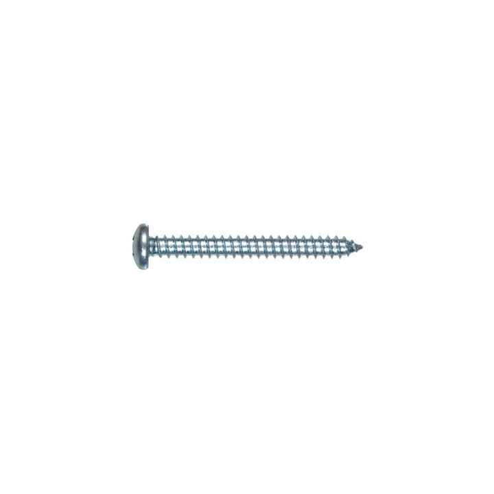Hillman #14 x 2 1/2in Zinc Pan Head Phillips Sheet Metal Screw 100pk, large image number 1