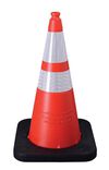 Vizcon Orange 28in Enviro-Cone with Collars & 10 lbs Rubber Base, small image number 3