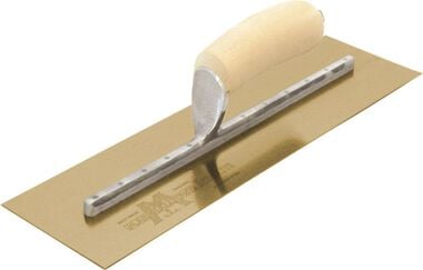 Marshalltown Finishing Trowel 16in x 5in Golden Stainless Steel, large image number 0