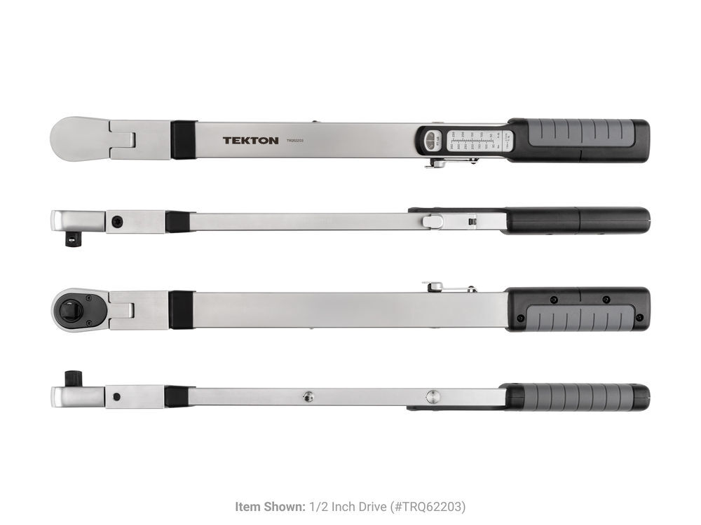Tekton 3/8, 1/2 Inch 72-Tooth Split Beam Torque Wrench Set, 2 Piece (ft-lb), large image number 3