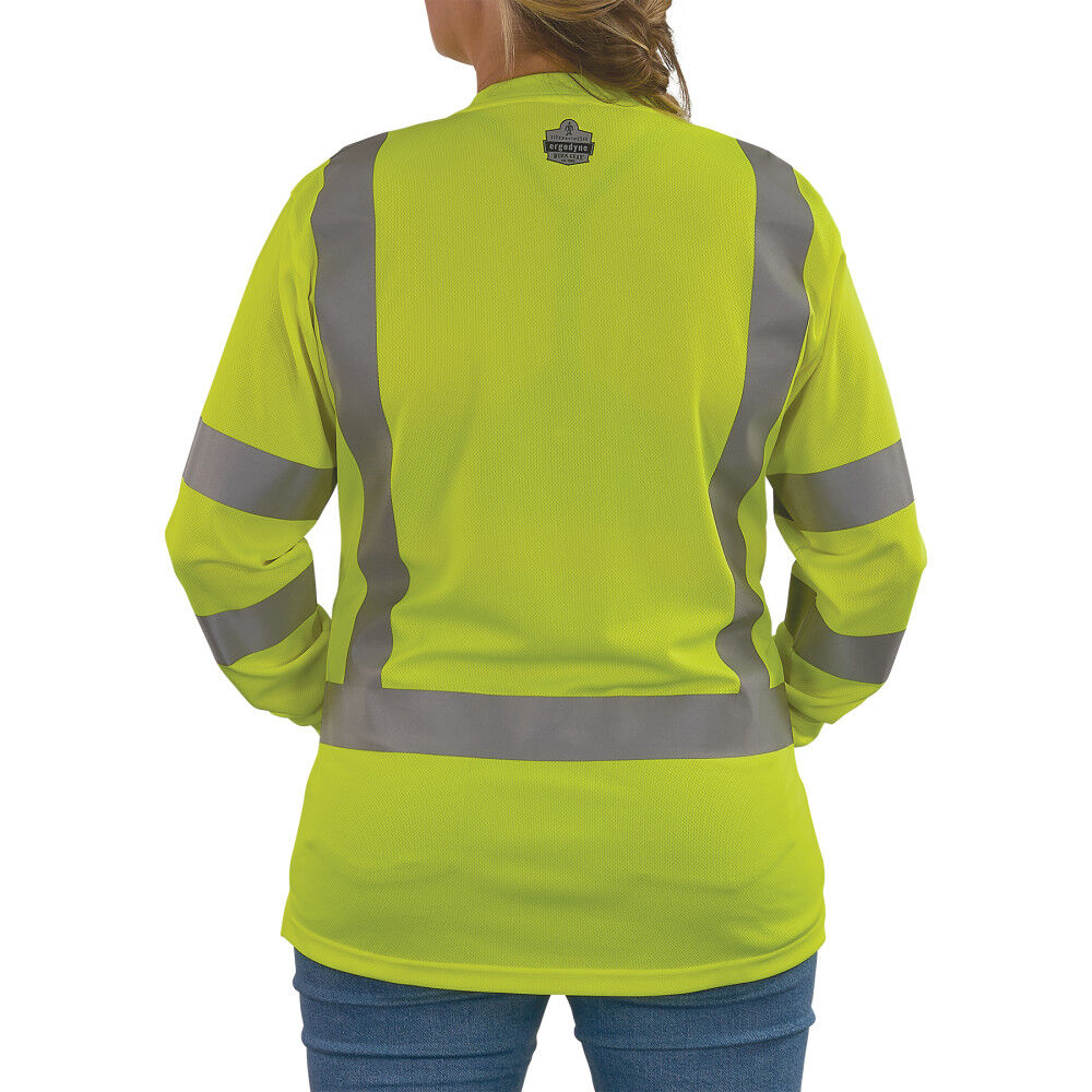 Ergodyne GloWear 8374 Womens Essential Class 3 Long Sleeve Shirt, large image number 6