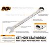 GEARWRENCH 9/16in 90T 12 Point Ratcheting Combination Wrench, small image number 2