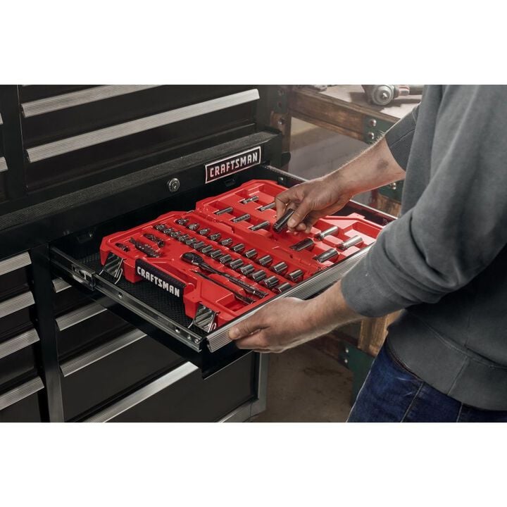 CRAFTSMAN S2000 52 Inch 10-Drawer Rolling Tool Cabinet, large image number 9