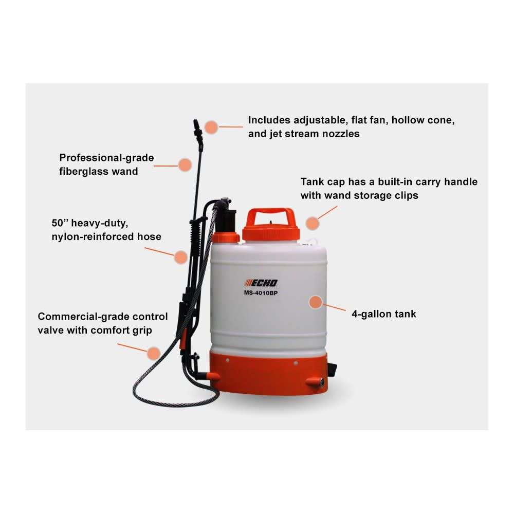 Echo 4 Gallon 90 PSI Backpack Manual Sprayer, large image number 2