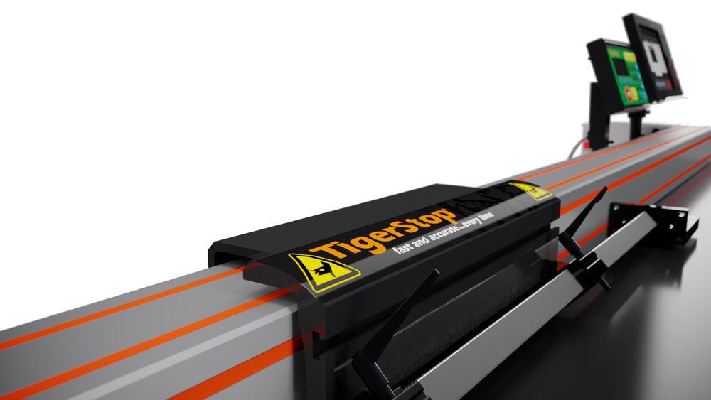 Tigerstop 24' Saw Fence System Automatic Pusher and Stop Gauge, large image number 5