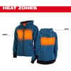 Milwaukee M12 Womens Heated Hoodie Kit, Blue XS, small image number 3