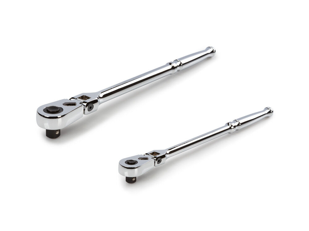 Tekton 3/8, 1/2 Inch Flex Head QR Long Ratchet Set, 2 Piece (12, 14 Inch), large image number 2