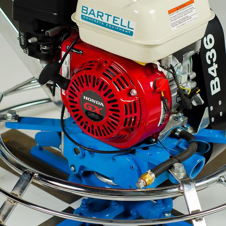 Bartell Morrison B436  36in Pro Trowel Combo Blades and Hoist Hook Honda GX270, large image number 3