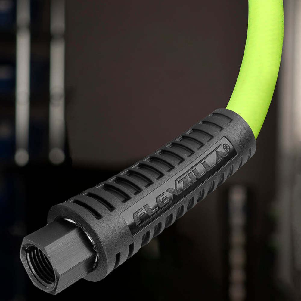 Flexzilla 1/2 Inch x 4 Ft. 300 Psi Polymer Air Whip Hose with 3/8 Inch MNPT, large image number 6
