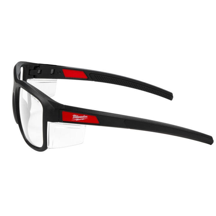 Milwaukee Full Frame Safety Glasses with Removable Side Shields Clear Anti-Scratch Lenses, large image number 2