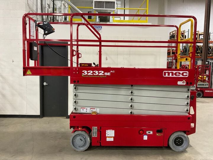 mec 3232SE 32 Ft. 550 Lbs 24V 240Ah Electric Slab Scissor Lift, large image number 8