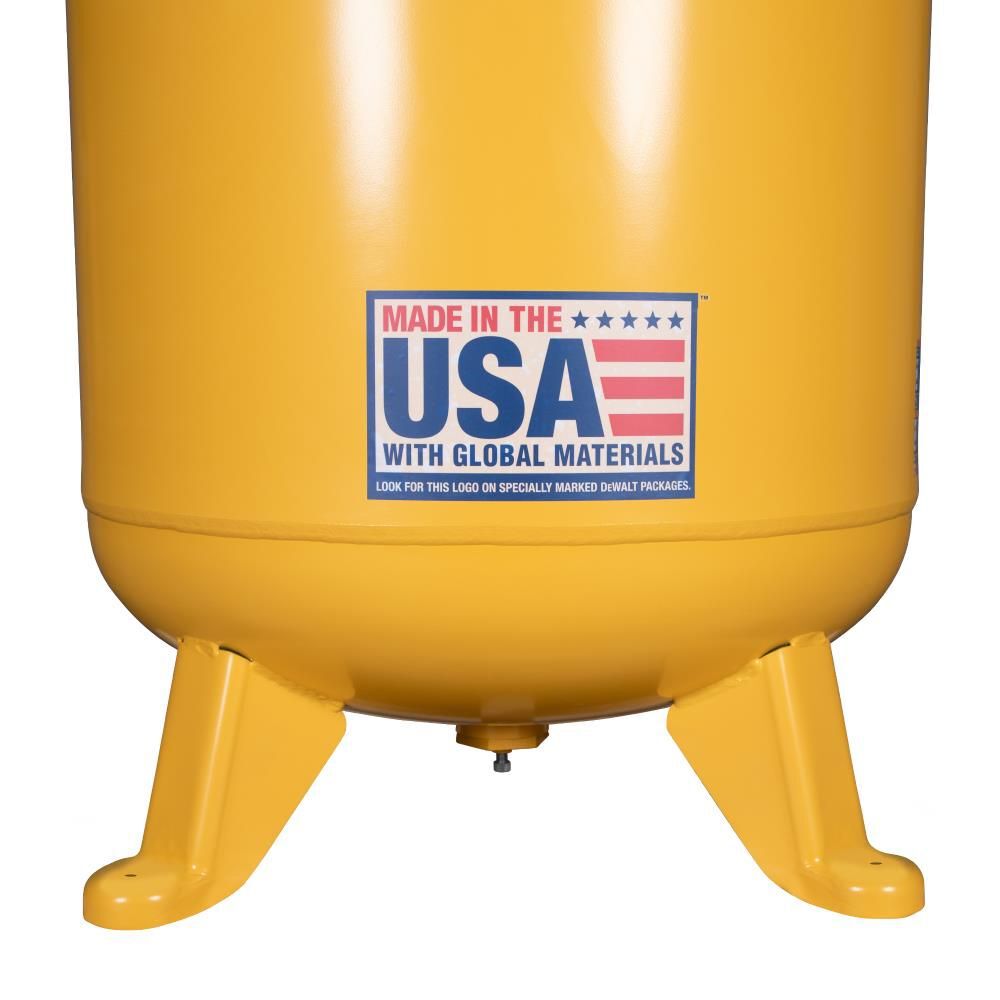 DEWALT 80 Gallon Vertical Two Stage 5.0 HP 175 PSI Stationary Air Compressor, large image number 9