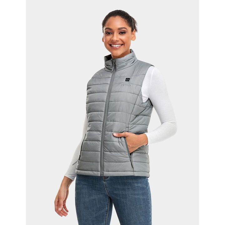 ORORO Womens Gray Classic Heated Vest Kit XS, large image number 1