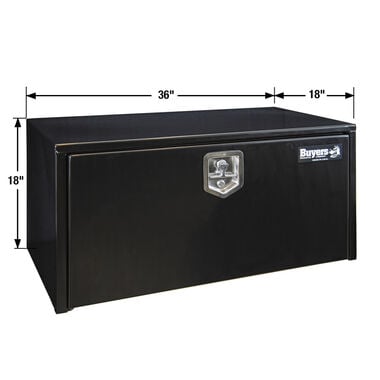 Buyers Products Company Truck Box 18x18x36 Inch Black Steel Underbody, large image number 6