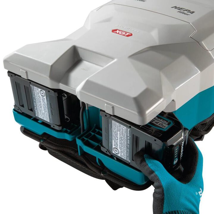 Makita 40V max XGT 6 Quart HEPA Filter Backpack Dry Vacuum Brushless Cordless Kit (4Ah), large image number 9