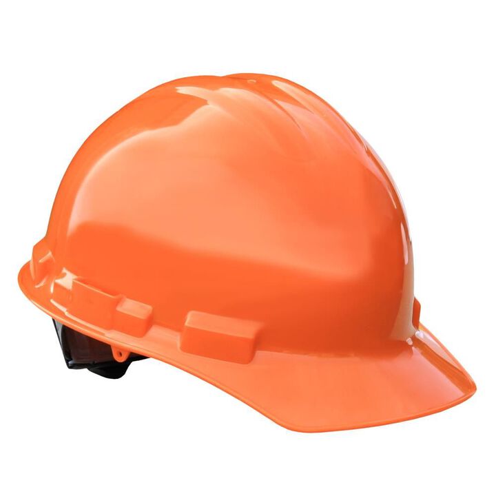 Radians Hard Hat Granite Cap Style 6 Point Ratchet Orange