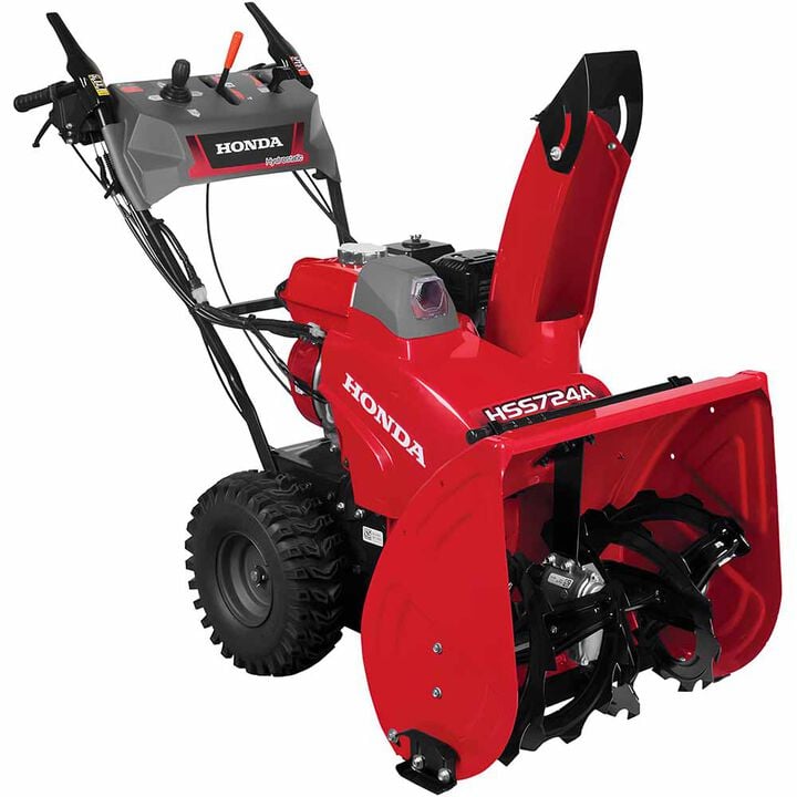 Honda 7HP 24In Two Stage Wheel Drive Snow Blower - Electric Start