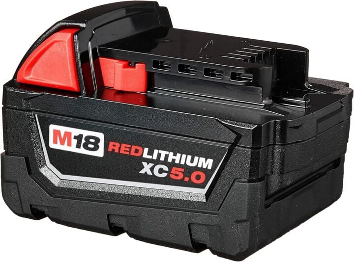 Milwaukee M18 REDLITHIUM XC 18V 5Ah Lithium Ion Power Tool Battery Pack with Fuel Indicator, large image number 6