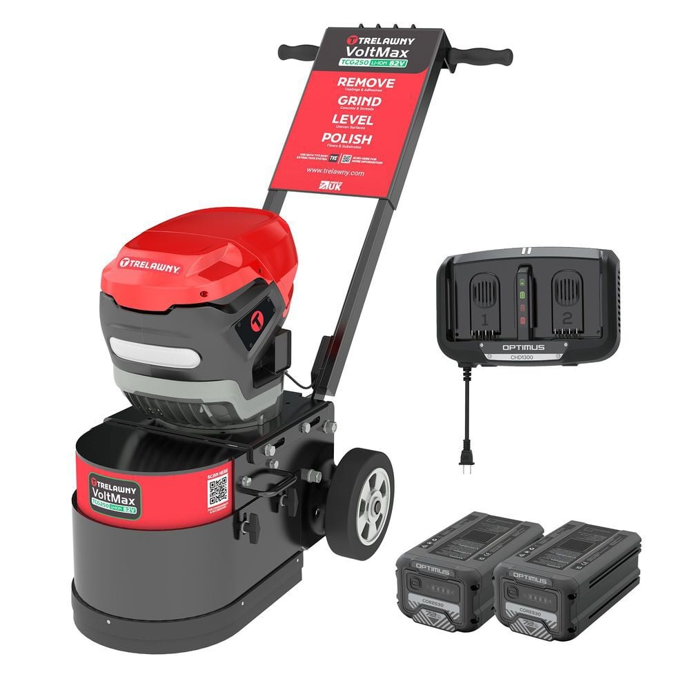 CS Unitec Trelawny 10 Inch VoltMax Battery Floor Grinder Kit with Battery, large image number 2