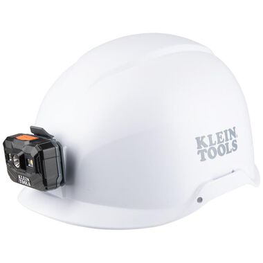 Klein Tools Safety Helmet Non-Vented-Class E with Rechargeable Headlamp White, large image number 5