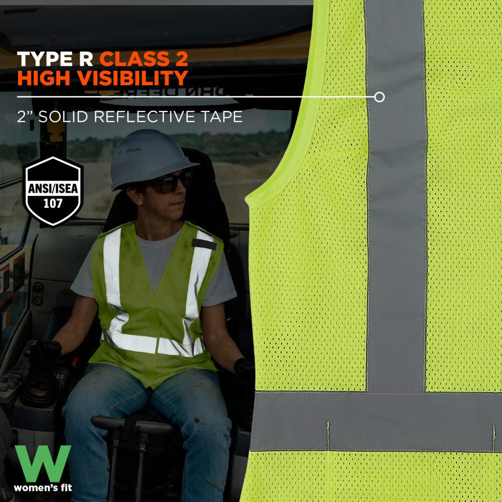 Ergodyne GloWear 8210ZW-S Class 2 Womens Vest with Zipper, large image number 2
