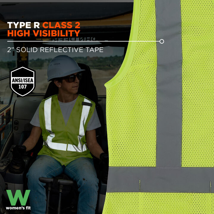 Ergodyne GloWear 8210ZW-S Class 2 Womens Vest with Zipper, large image number 1