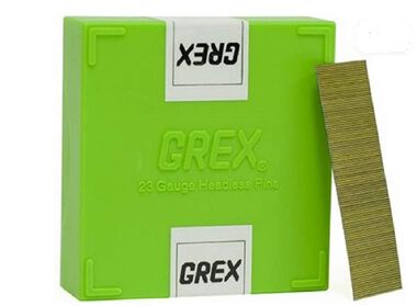 Grex Power Tools 3/4in 23 Gauge Headless Pins Galvanized 10000qty