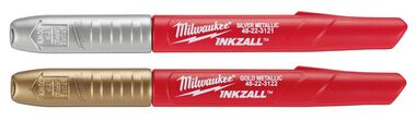 Milwaukee INKZALL Silver/Gold Fine Point Markers (2 Pack), large image number 0