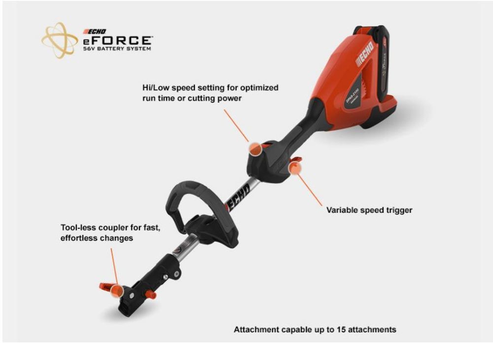 Echo X Series 56V Powerhead Li Ion Battery Powered Kit, large image number 2