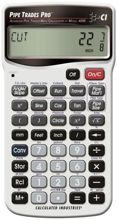 Calculated Industries Pipe Trades Pro Advanced Pipe Trades Math Calculator, large image number 6