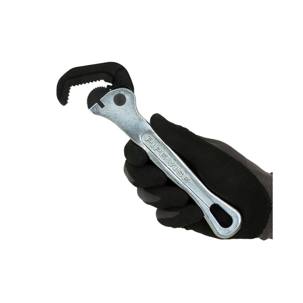 Pipe Vise 1 Inch Chrome Steel Amigo Slim Self Adjusting Pipe Wrench, large image number 2