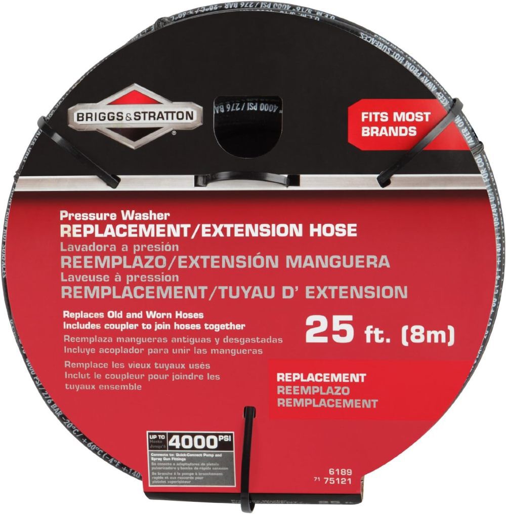 Briggs and Stratton 5/16 Inch x 25 Ft 4000 PSI Quick Connect Pressure Washer Hose, large image number 2