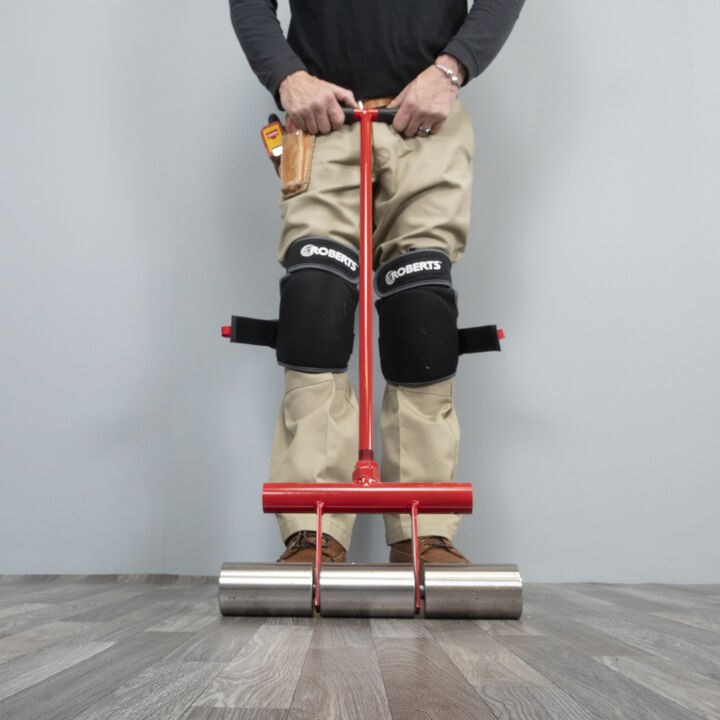 Roberts 75 lb. Vinyl and Linoleum Floor Roller with Transport Wheels, large image number 2
