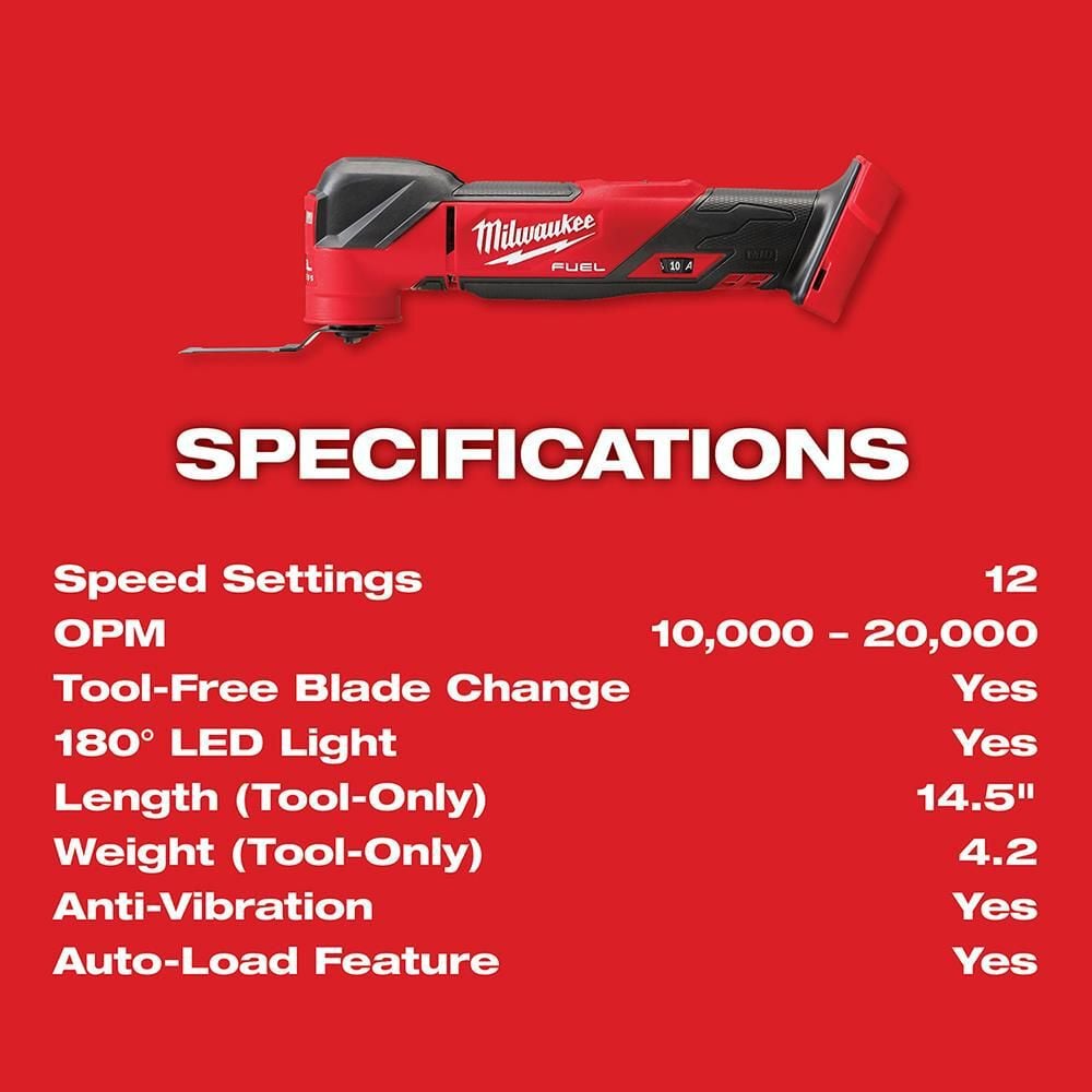 Milwaukee M18 FUEL Oscillating Multi-Tool Kit, large image number 8