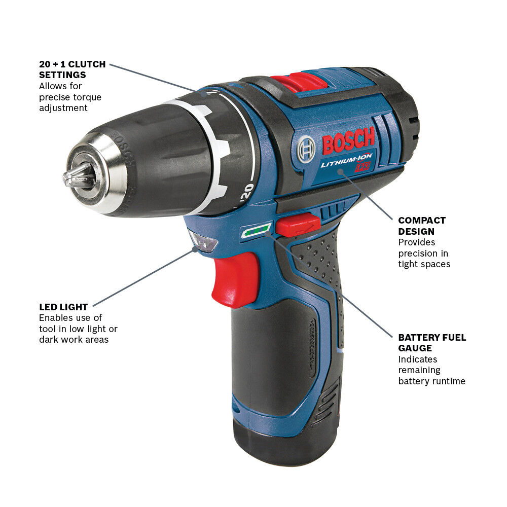Bosch 12V MAX 3/8 Inch Drill Driver Kit, large image number 2