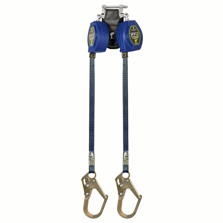 Falltech 6ft FT-X EdgeCore Class 2 Twin-Leg LE SRL with Mini Rebar Hooks