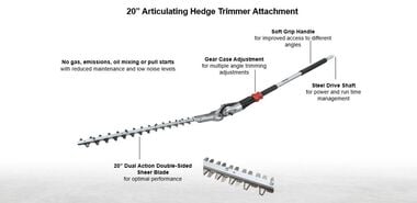 Makita Articulating Hedge Trimmer Couple Shaft Attachment, large image number 1