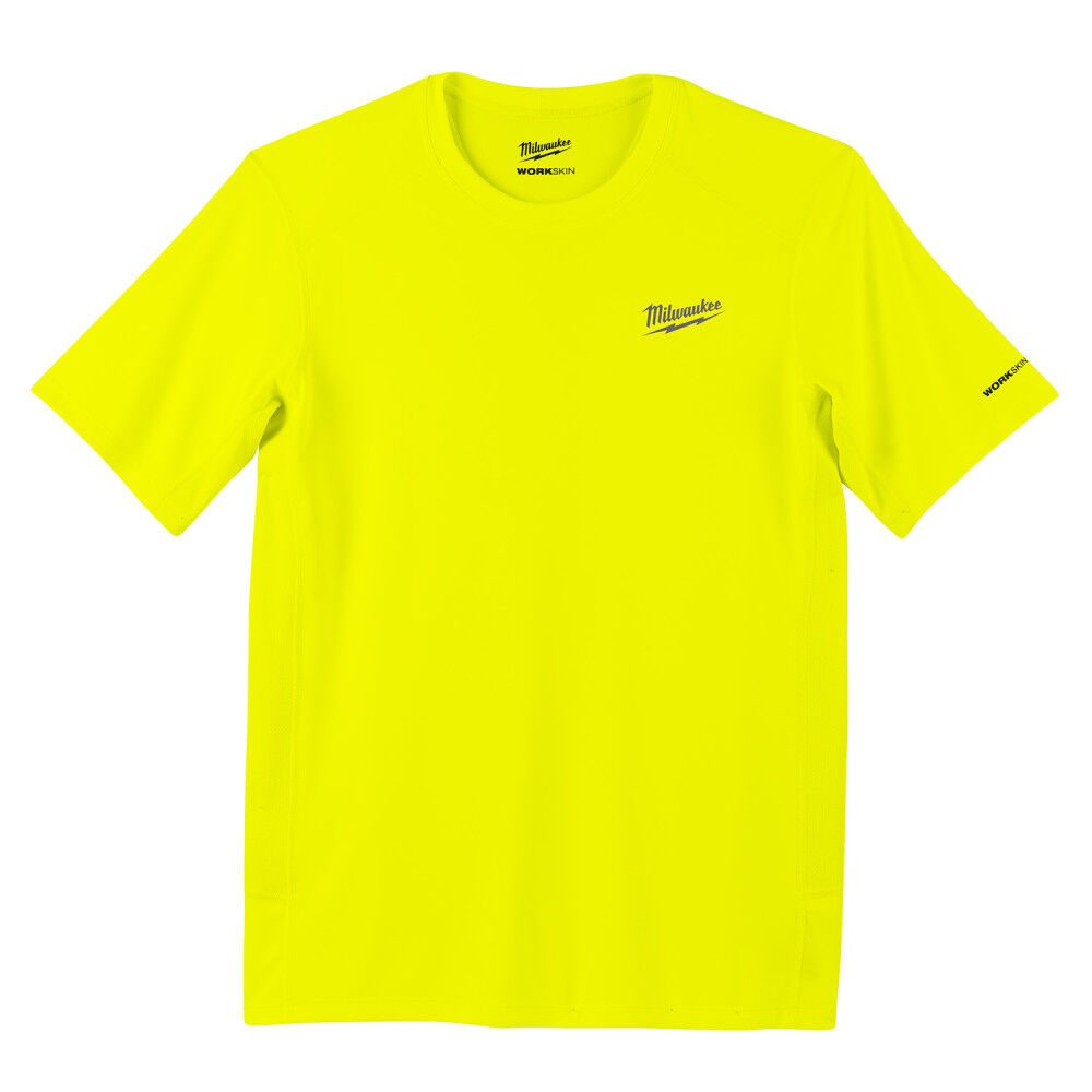 Milwaukee WORKSKIN Lightweight Performance Shirt - Short Sleeve - HI Vis Size 3XL - 414HV-3X