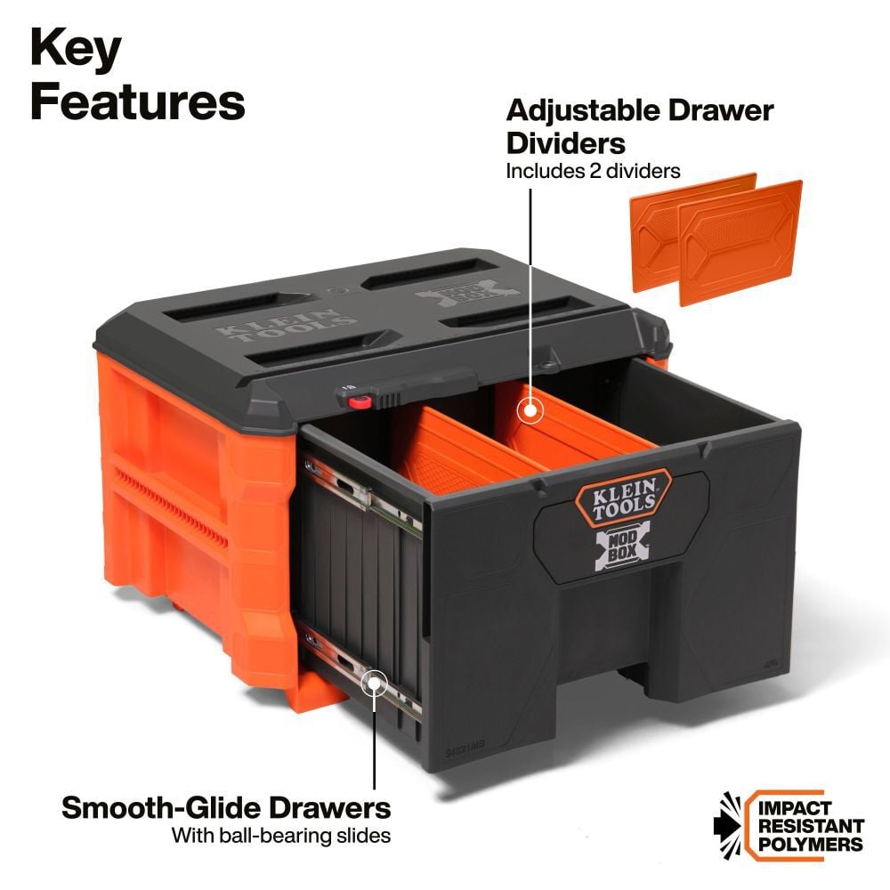 Klein Tools MODbox Single Drawer Toolbox, large image number 2