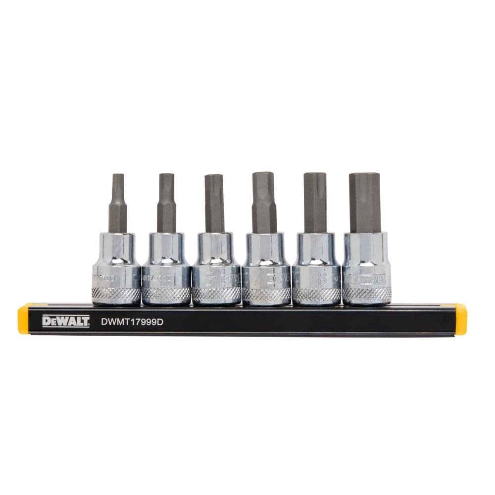 DEWALT 3/8in Drive MM Hex Bit Socket Set 6pc - DWMT17001