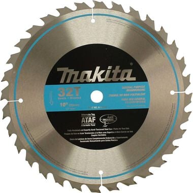 Makita 10 in. 32-Teeth Carbide-Tipped Table Saw Blade, large image number 0