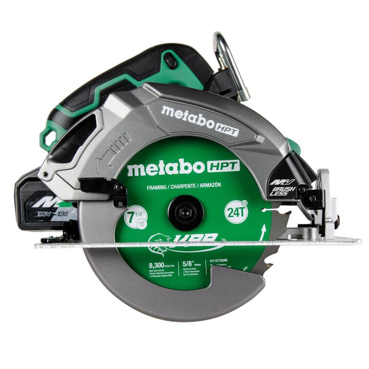 Metabo HPT 36V MultiVolt 7-1/4 Inch Circular Saw Kit with Torque Boost Technology