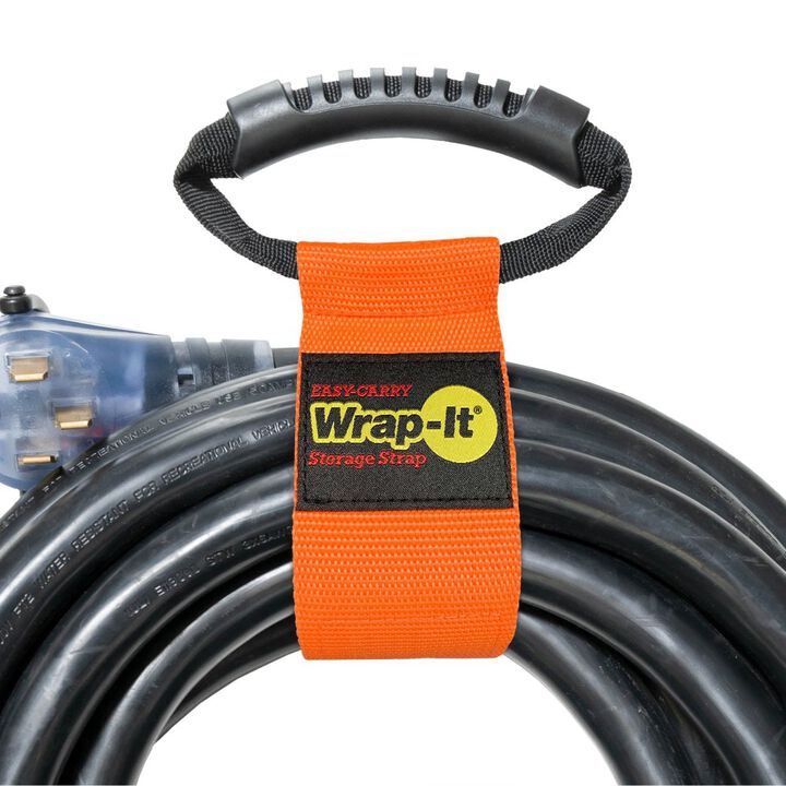 Wrap-It Easy- Carry Storage Strap, 22 Inch x 2.5 Inch, Blaze Orange