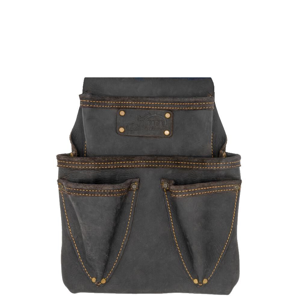 Ox Tools 4-Pocket Rooferfts Pouch Oil Tanned Leather, large image number 1